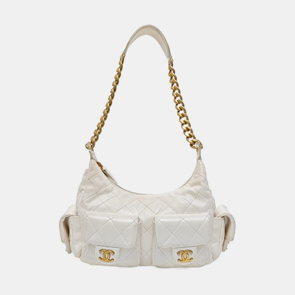 HOBO Quilted Lambskin White