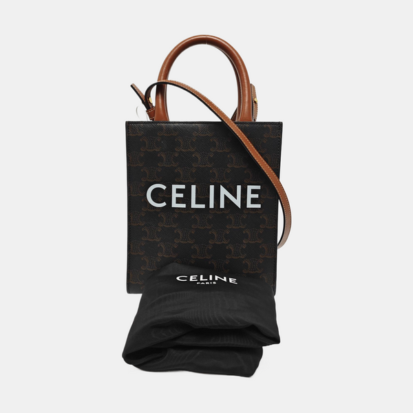 CABAS CELINE Mini Coated Canvas Brown