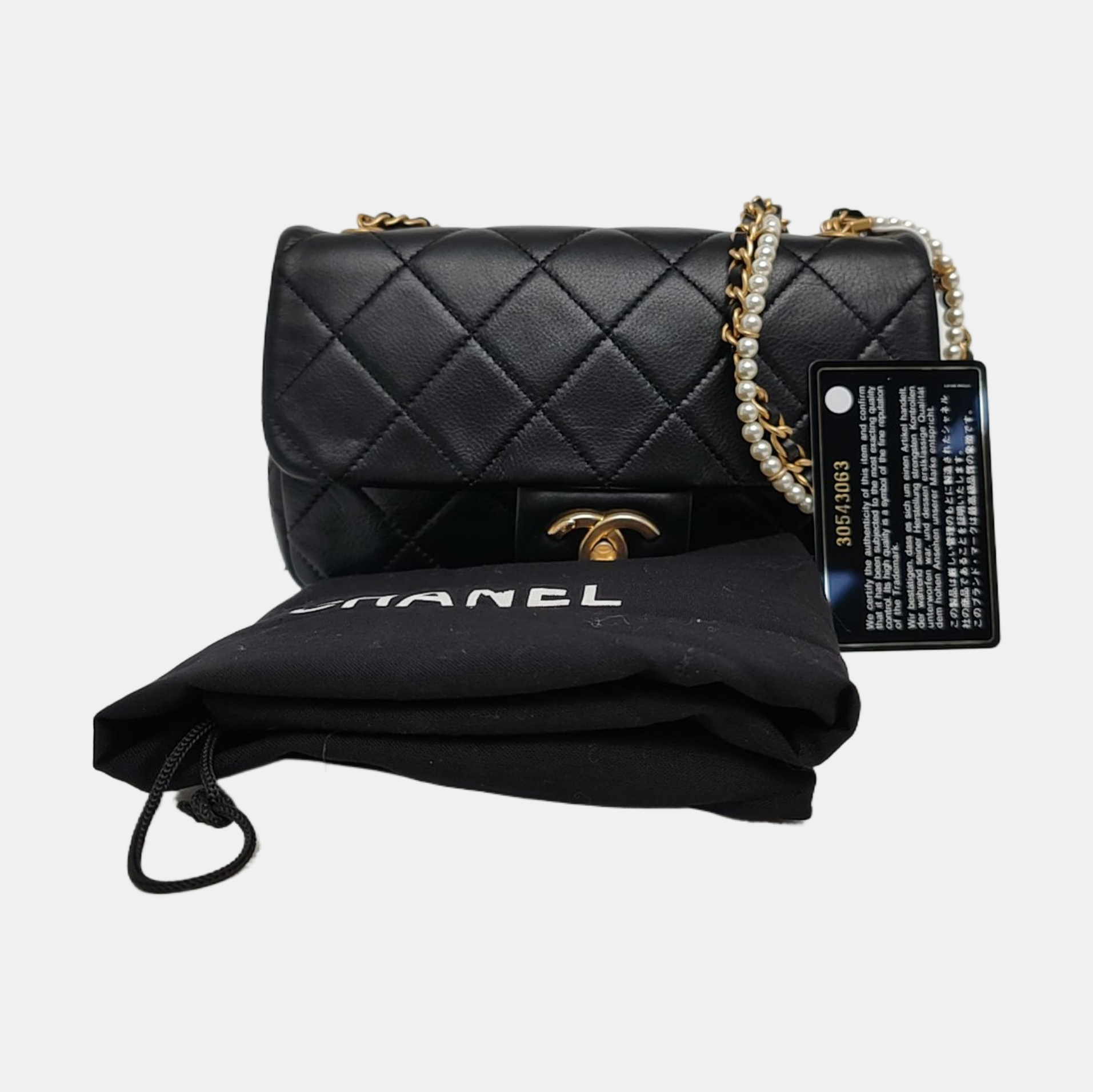 Quilted Calfskin Black
