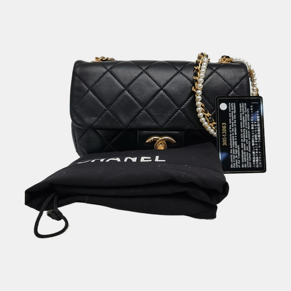Quilted Calfskin Black