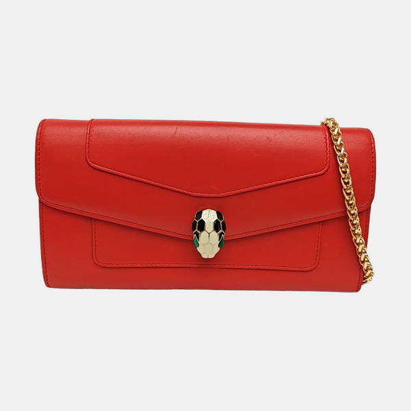 SERPENTI FOREVER Calfskin Red