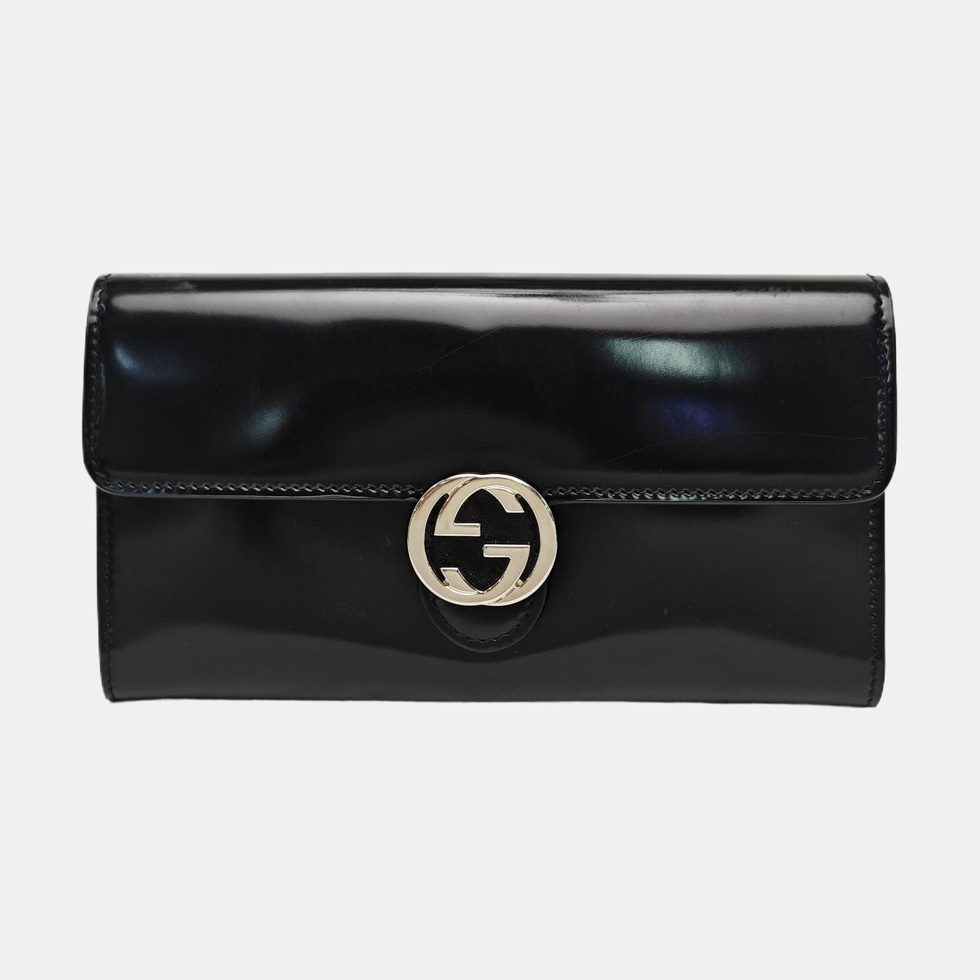 Interlocking G Small Calfskin Black Wallet