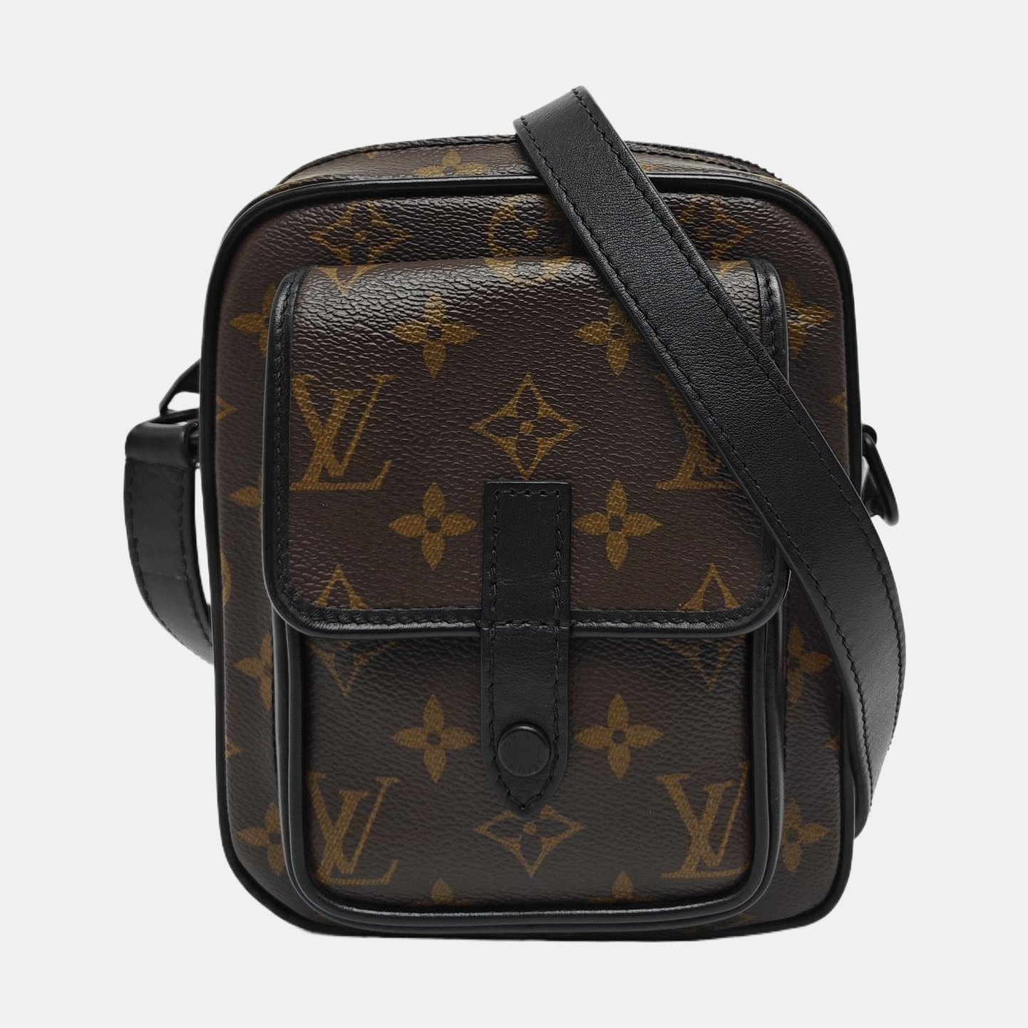CHRISTOPHER Monogram Coated Canvas Brown