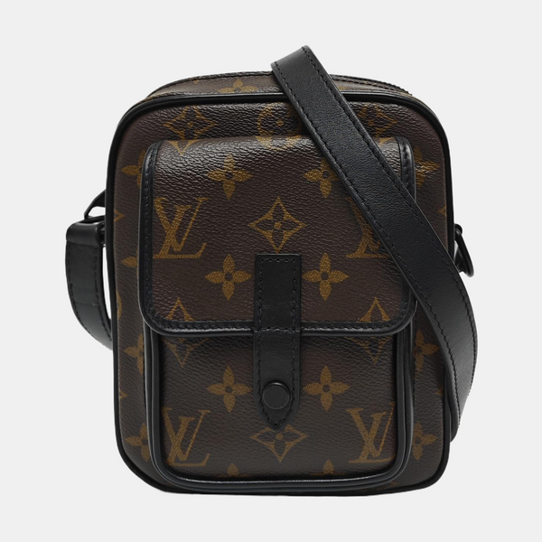 CHRISTOPHER Monogram Coated Canvas Brown