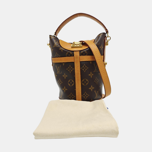 DUFFLE Monogram Coated Canvas Brown