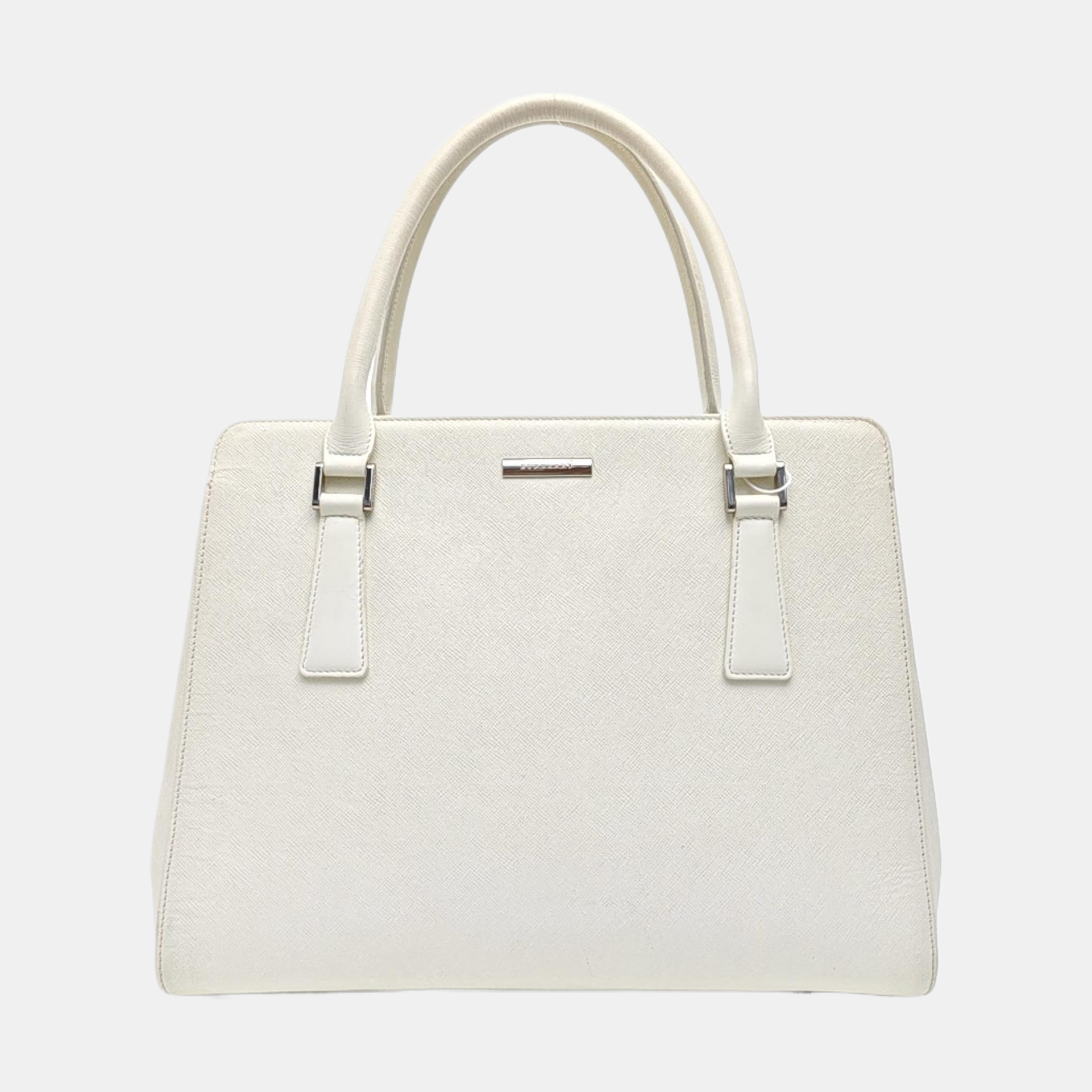 Calfskin Tote Bag Small White