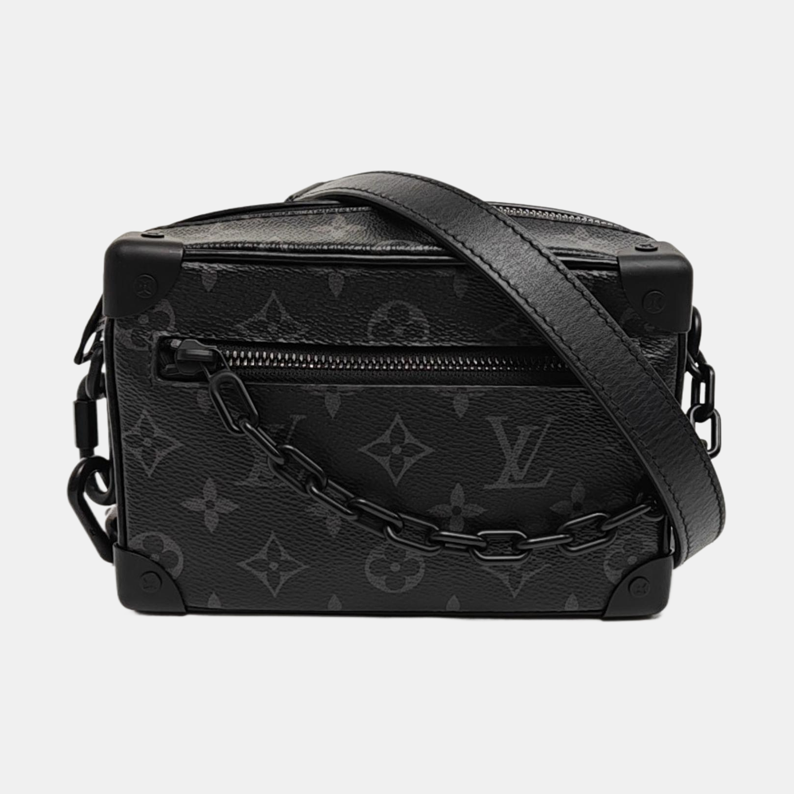 SOFT TRUNK Mini Monogram Coated Canvas Black