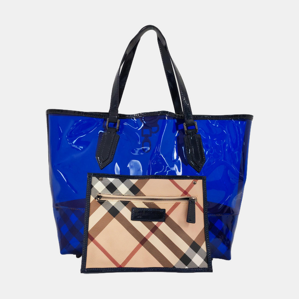 Plastic Shoulder Bag Blue