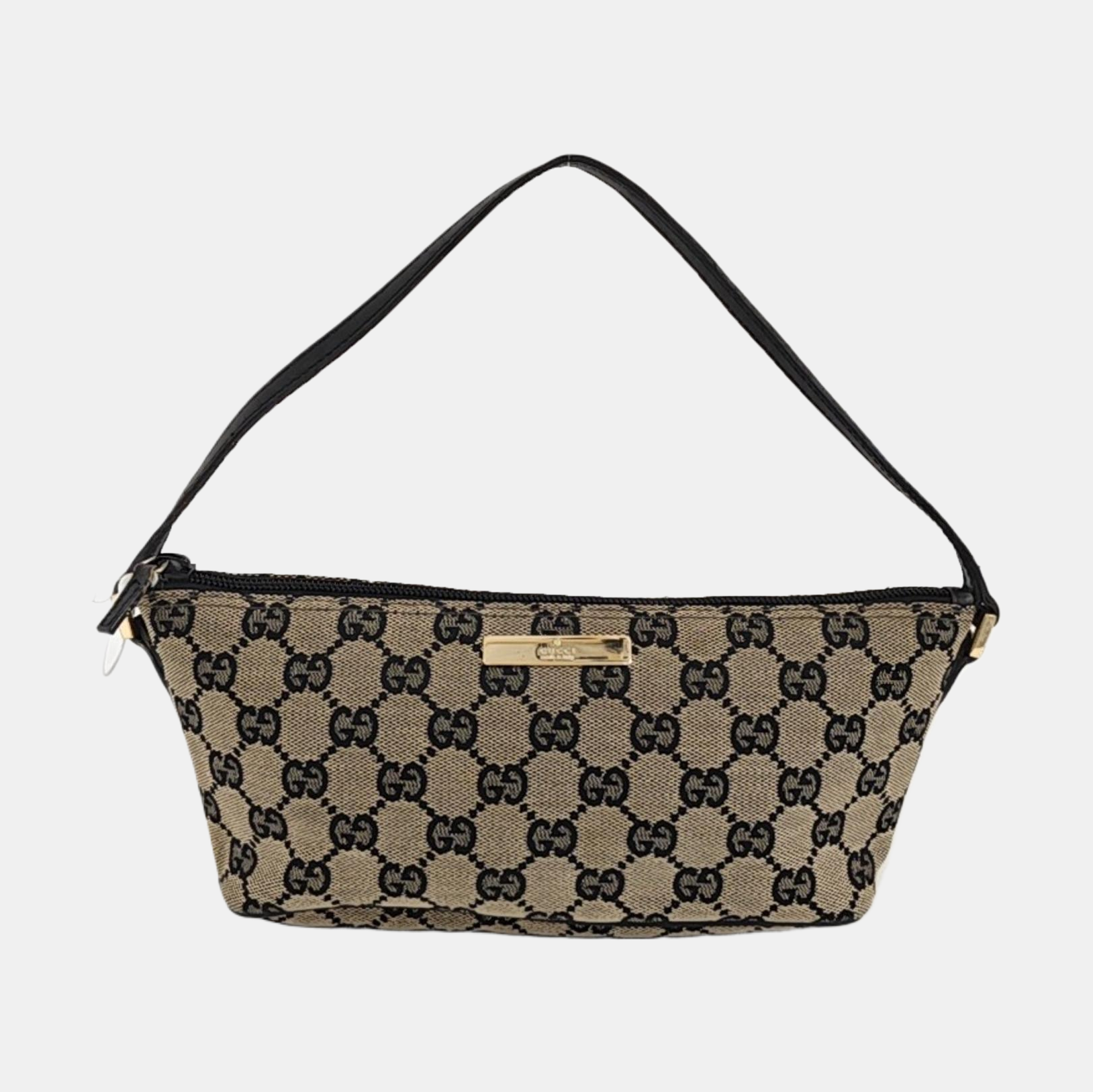 Monogram Canvas Top Handle Bag Brown
