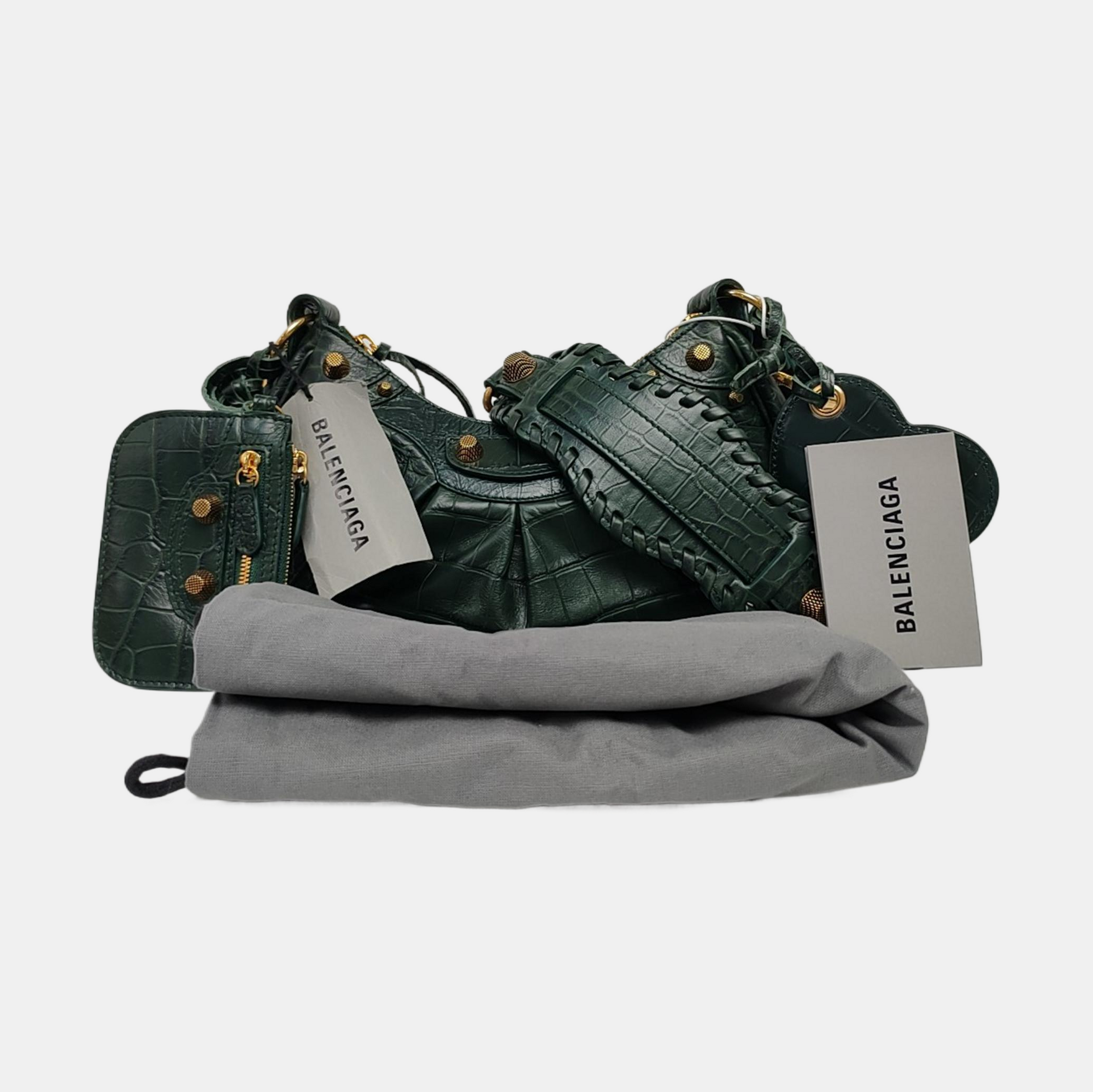 Le Cagole Small Calfskin Green