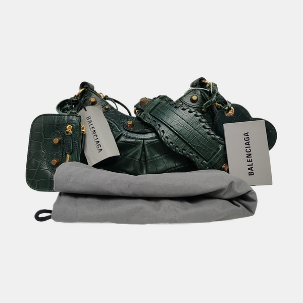 Le Cagole Small Calfskin Green