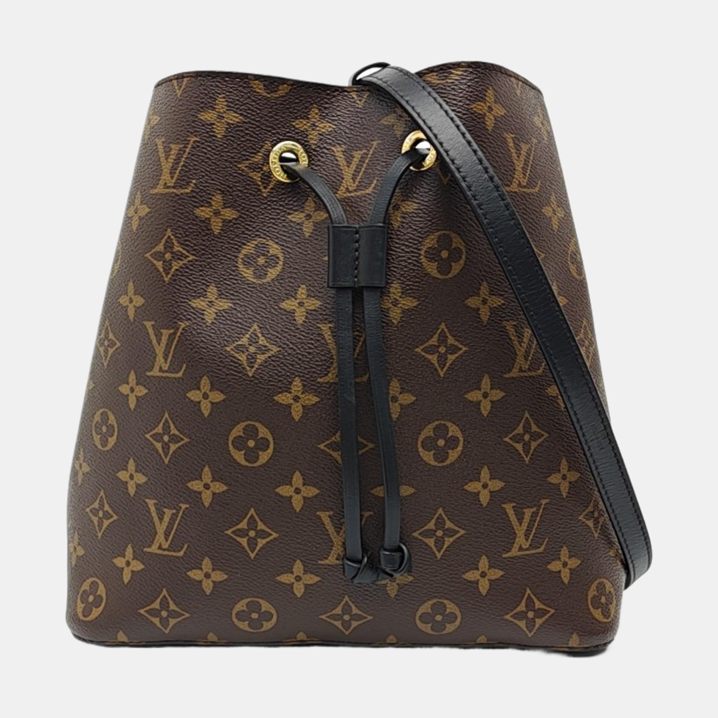 NÉONOÉ MM Monogram Coated Canvas Brown
