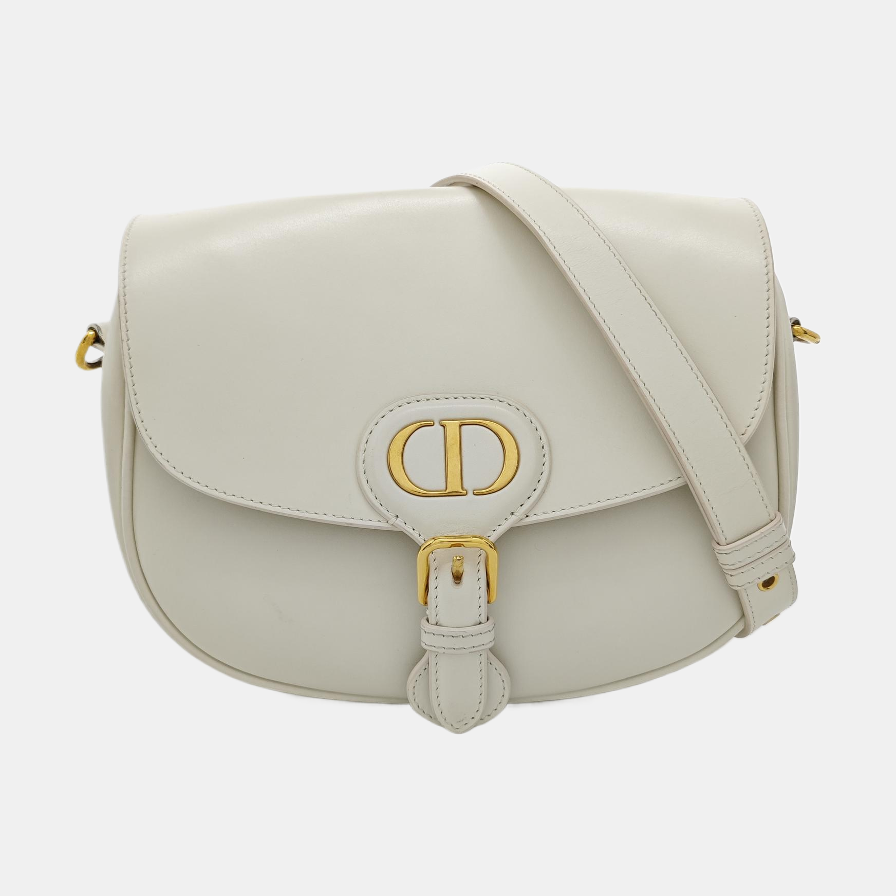 Bobby Medium Calfskin White