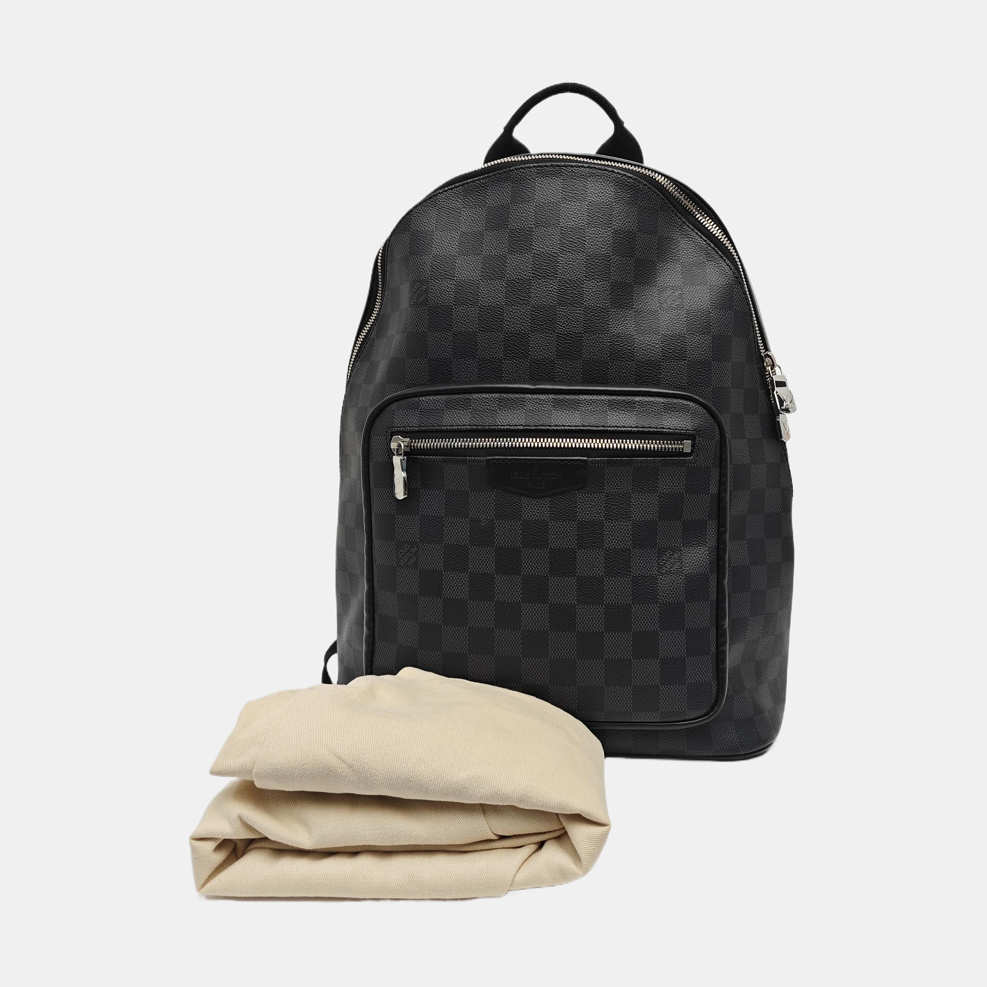 JOSH Damier Graphite Coated Canvas Gray