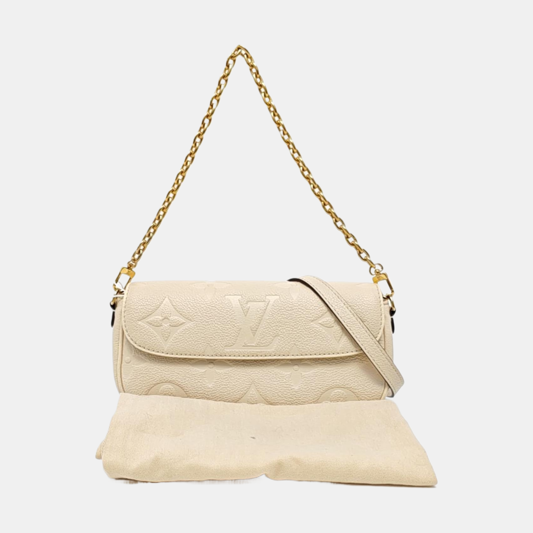 IVY Monogram Calfskin White