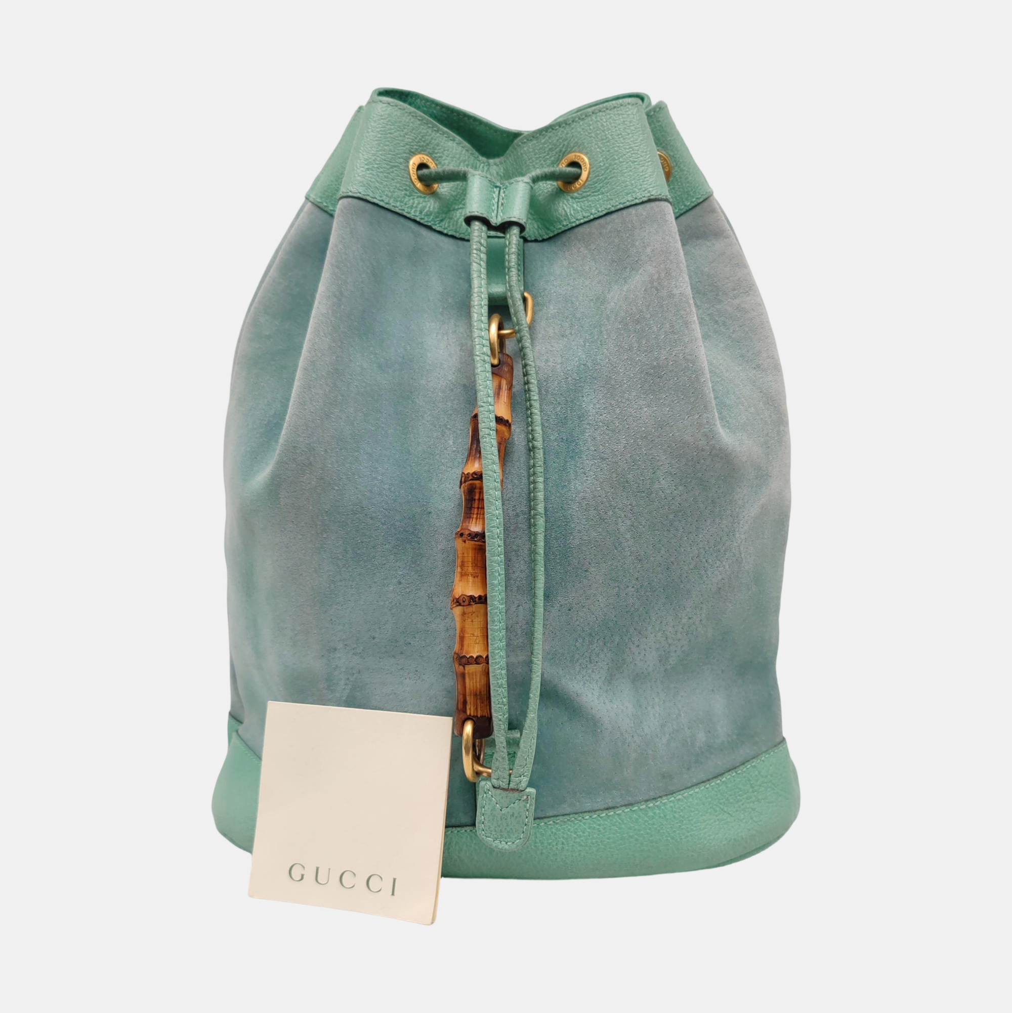 Suede Backpack Green