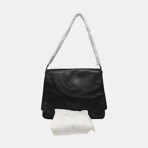 Calfskin Shoulder Bag Black