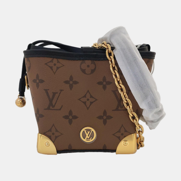 NOÉ PURSE LV CHARMS Monogram Coated Canvas Brown