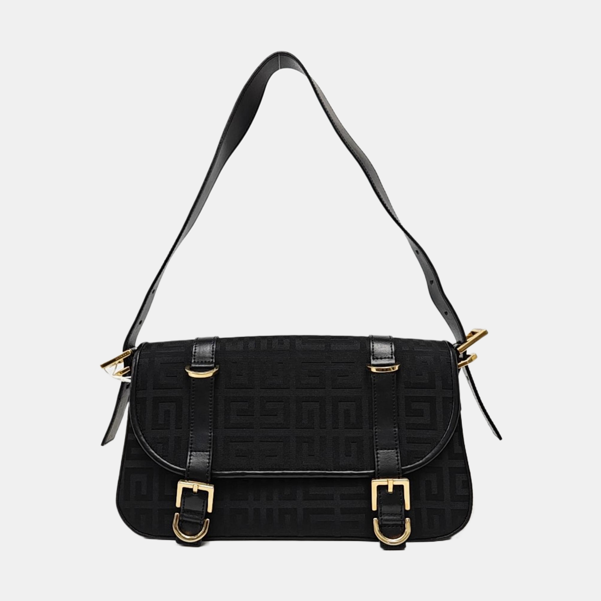 Canvas Shoulder Bag Black