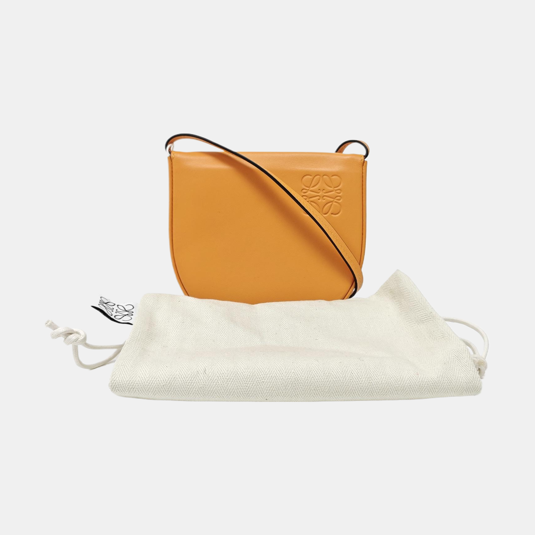 Heel Small Calfskin Orange