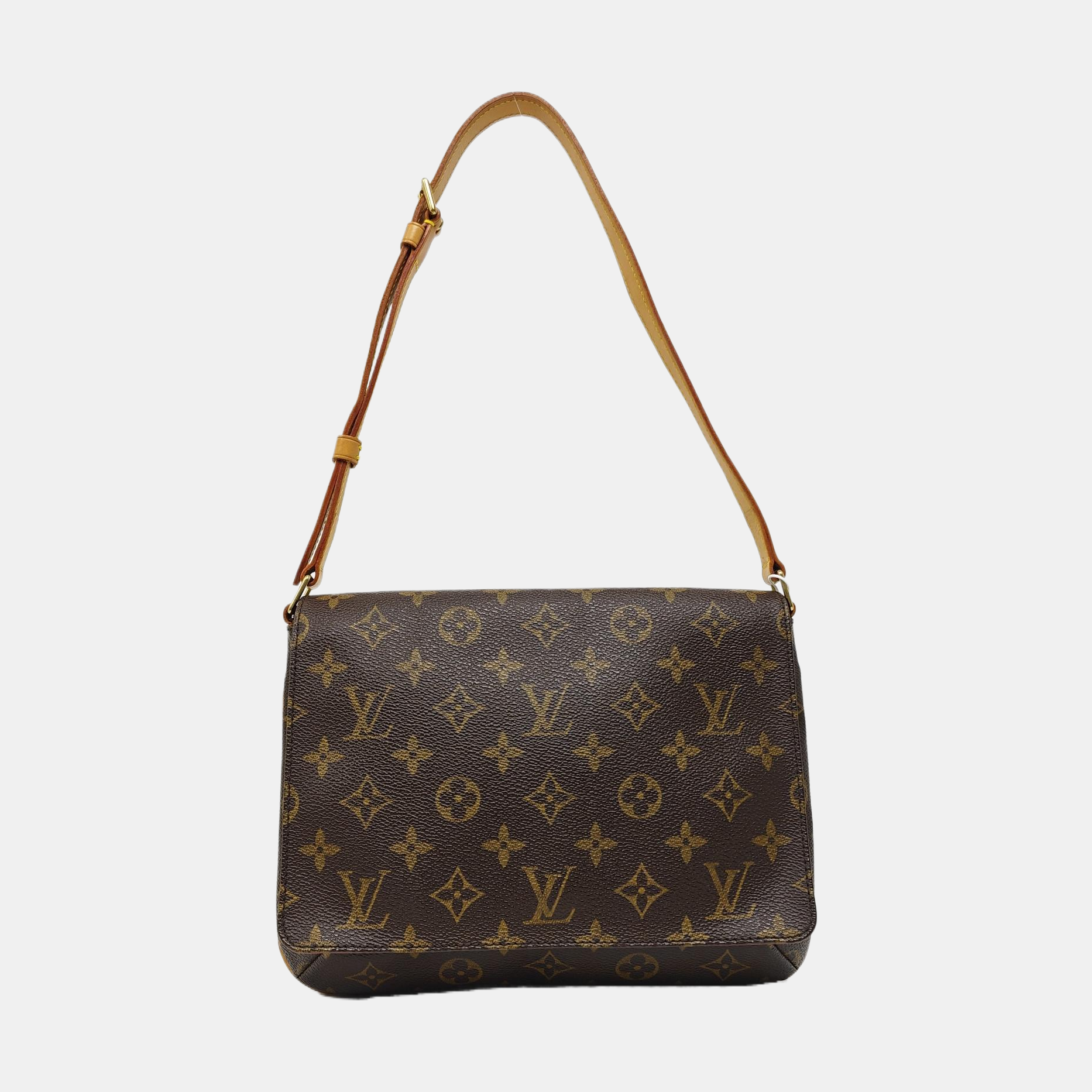 MUSETTE TANGO Monogram Coated Canvas Brown