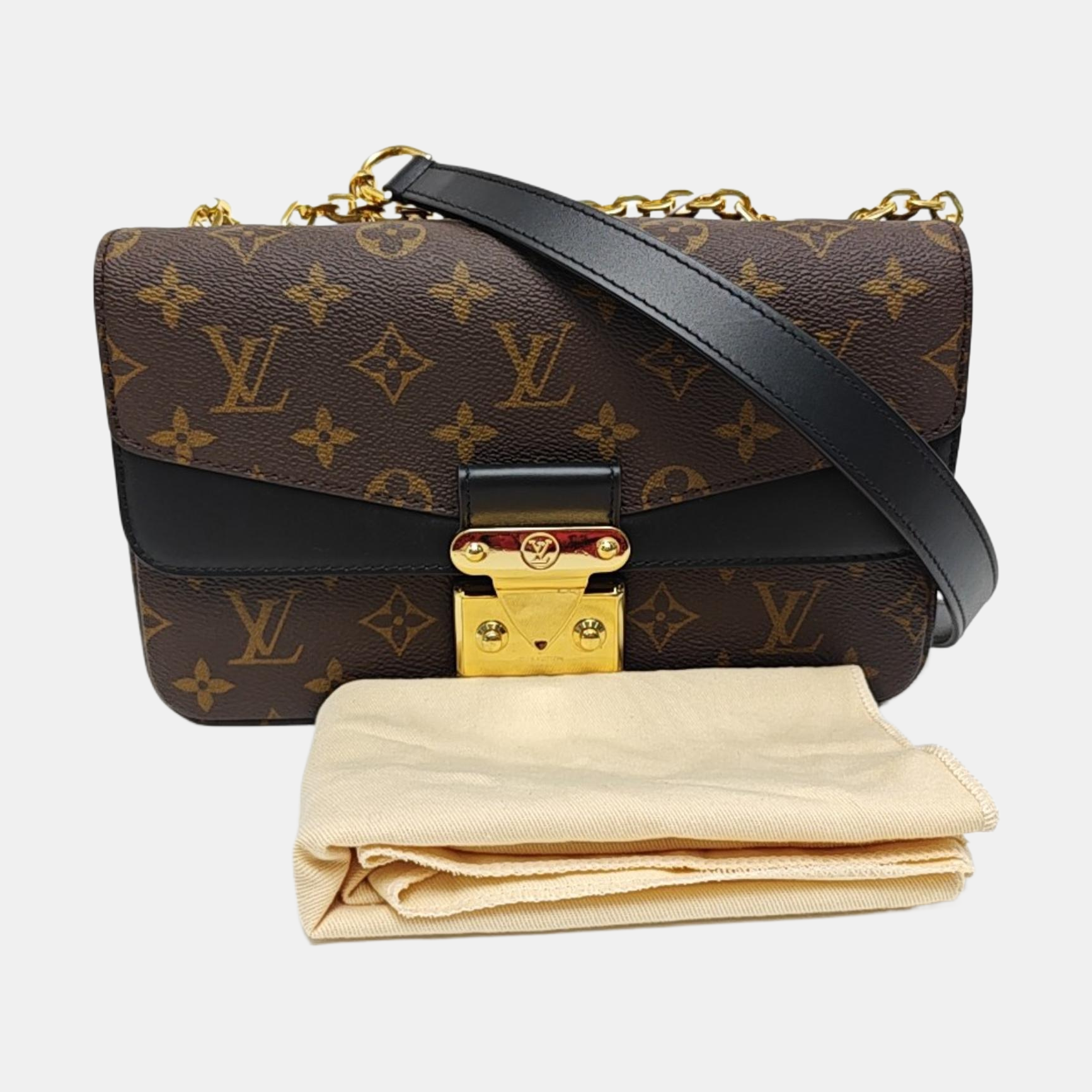 MARCEAU Monogram Coated Canvas Brown