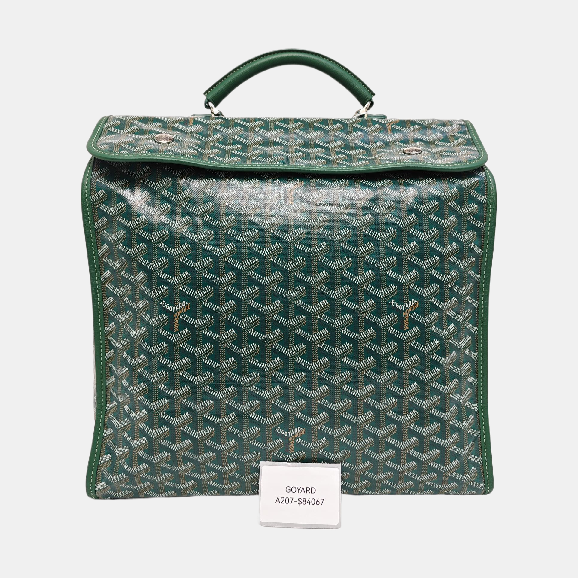 Saint Léger Coated Canvas Green