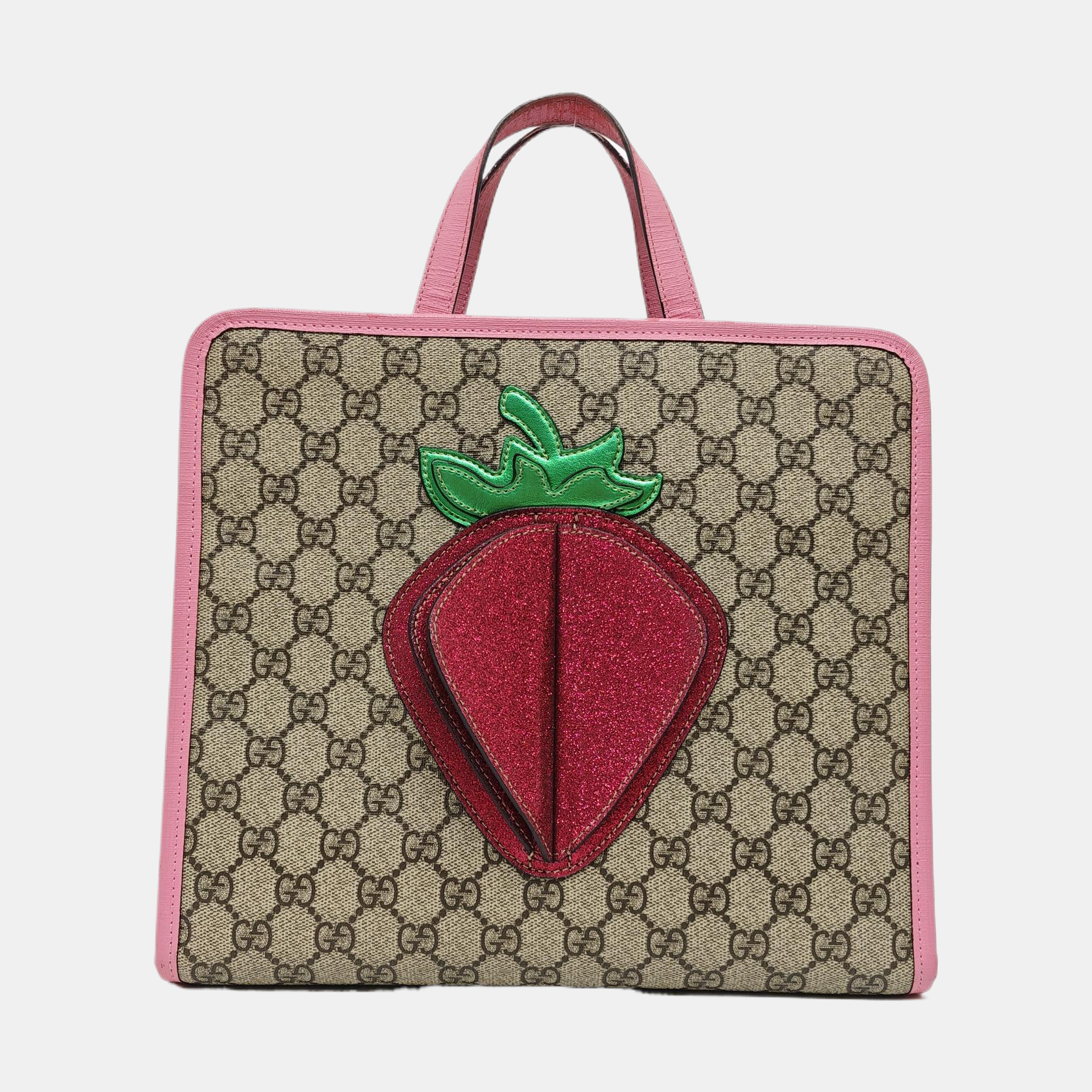 Children’s GG Bucket Monogram Coated Canvas Beige
