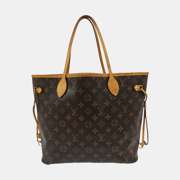 NEVERFULL MM Monogram Coated Canvas Brown