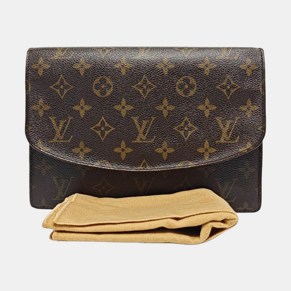 POCHETTE RABAT Monogram Coated Canvas Brown