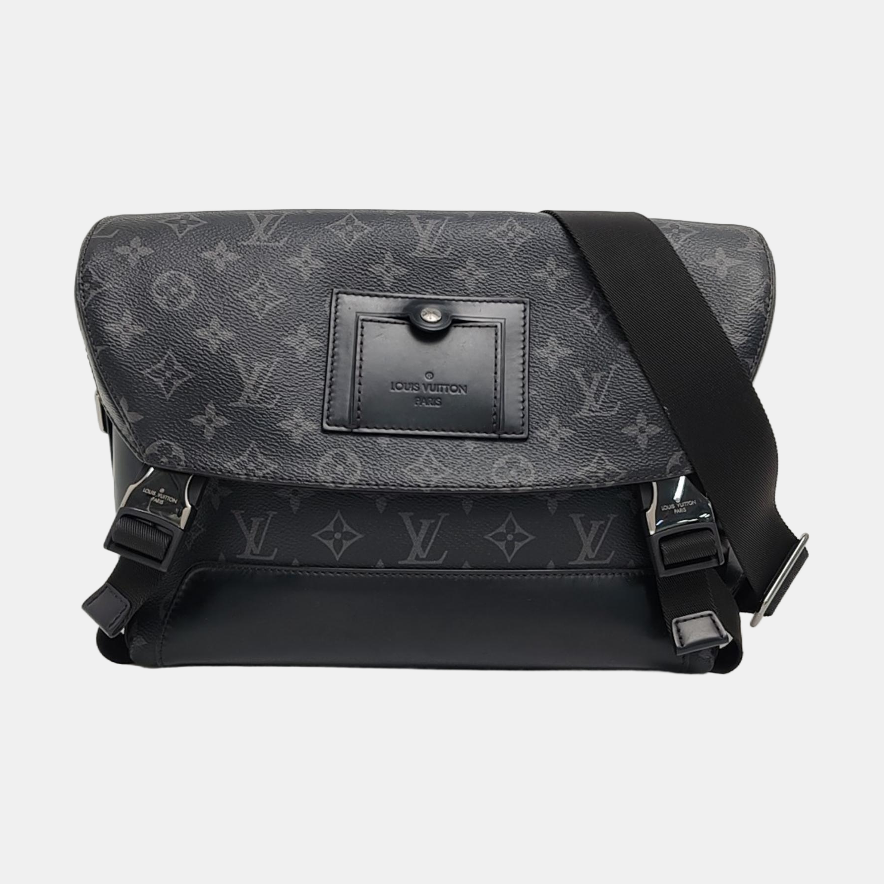 VOYAGER PM Monogram Coated Canvas Black