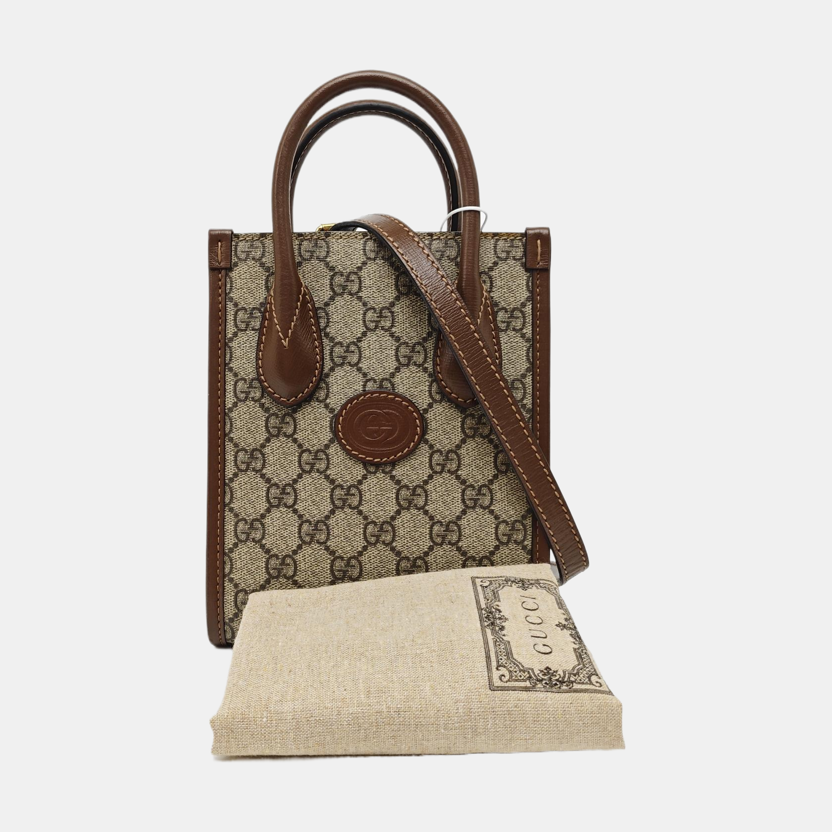 Retro Mini Monogram Coated Canvas Beige