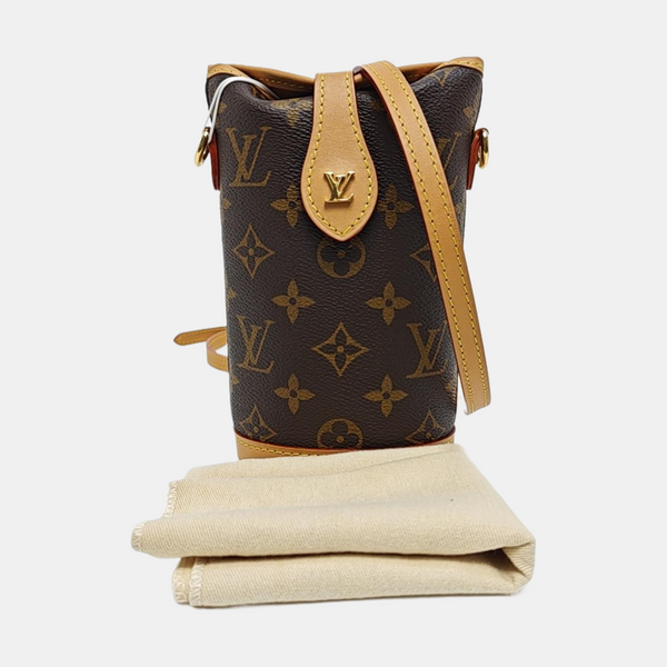 FOLD ME Monogram Coated Canvas Brown