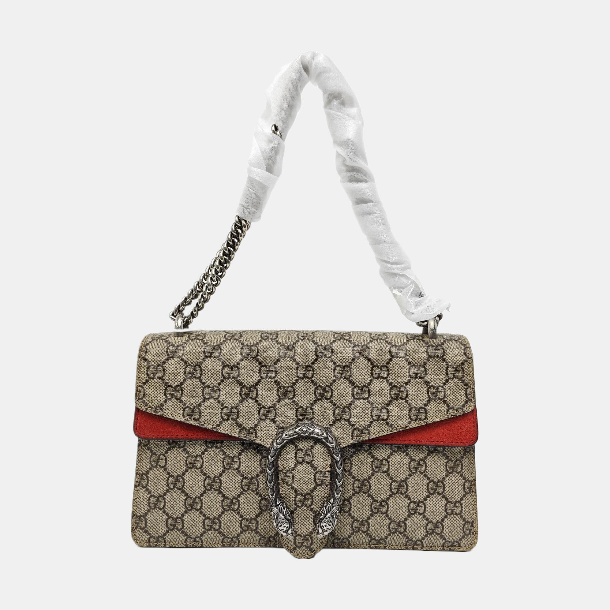 Dionysus Small Monogram Coated Canvas Black