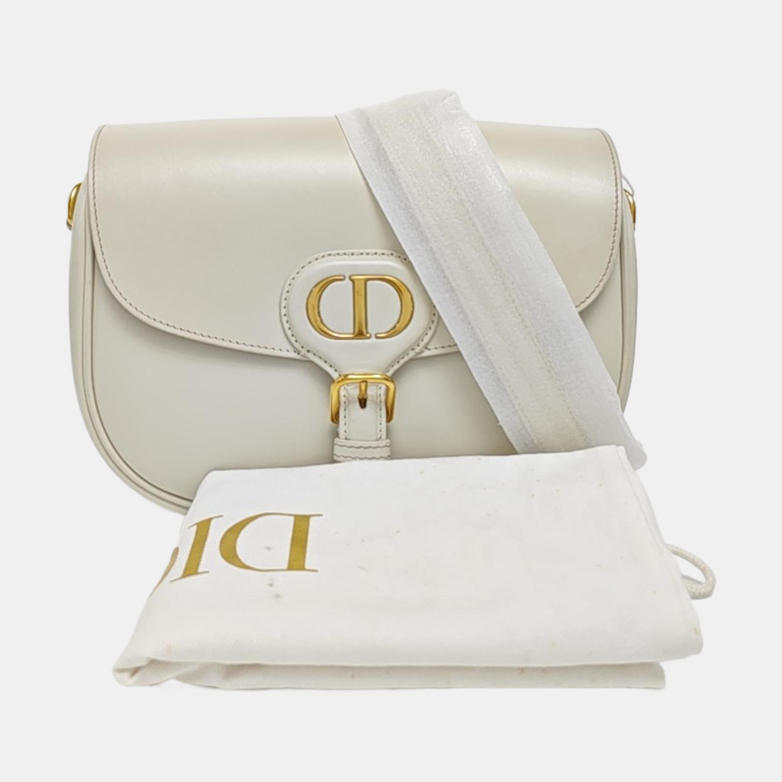 Bobby Medium Calfskin White