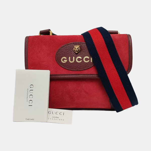 Neo Vintage Small Suede Red
