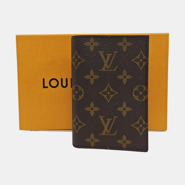 Monogram Coated Canvas Wallet Brown