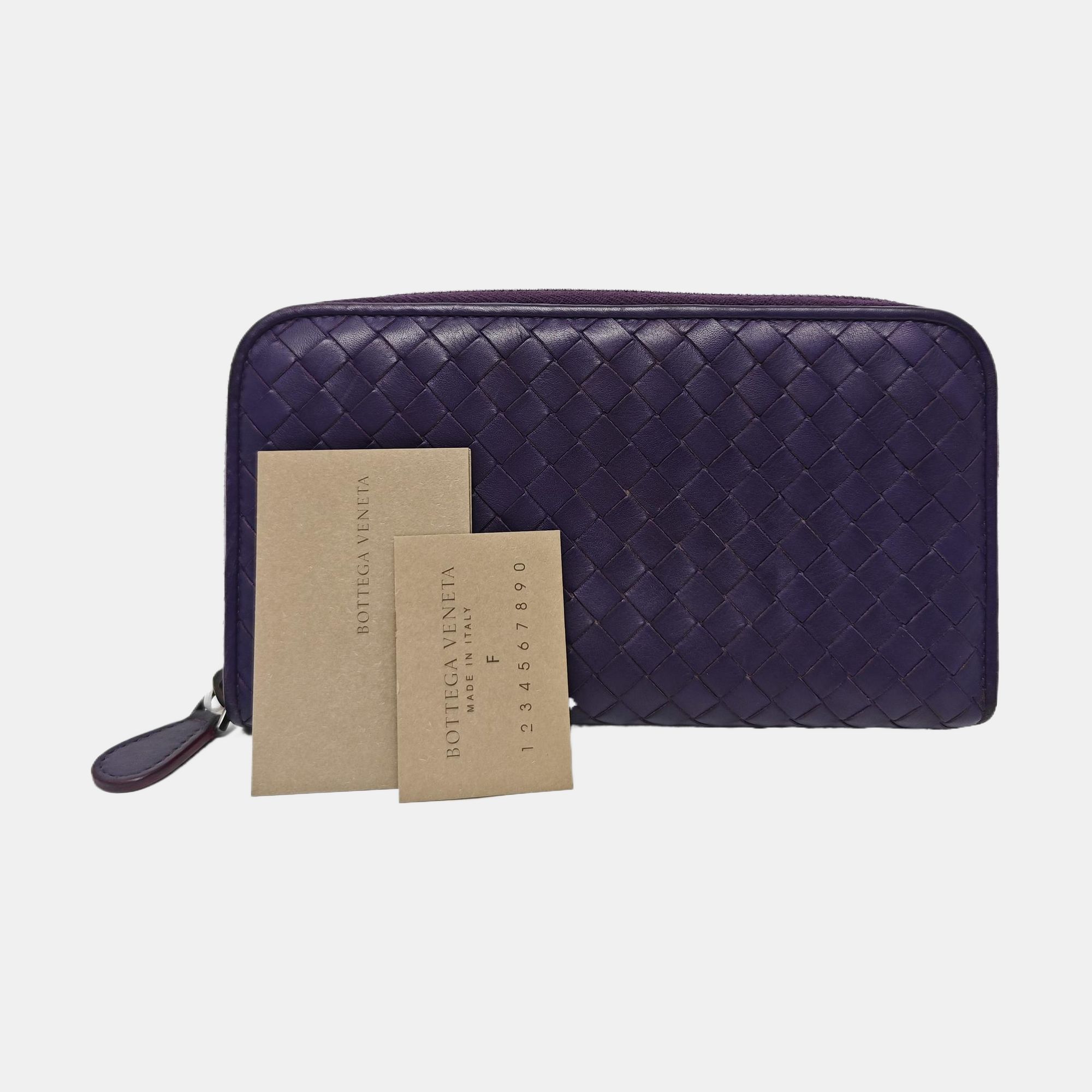 Lambskin Wallet Purple