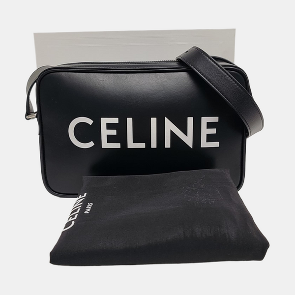 Calfskin Shoulder Bag Medium Black