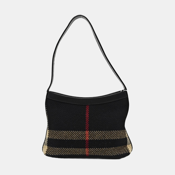 Fabric Shoulder Bag Black