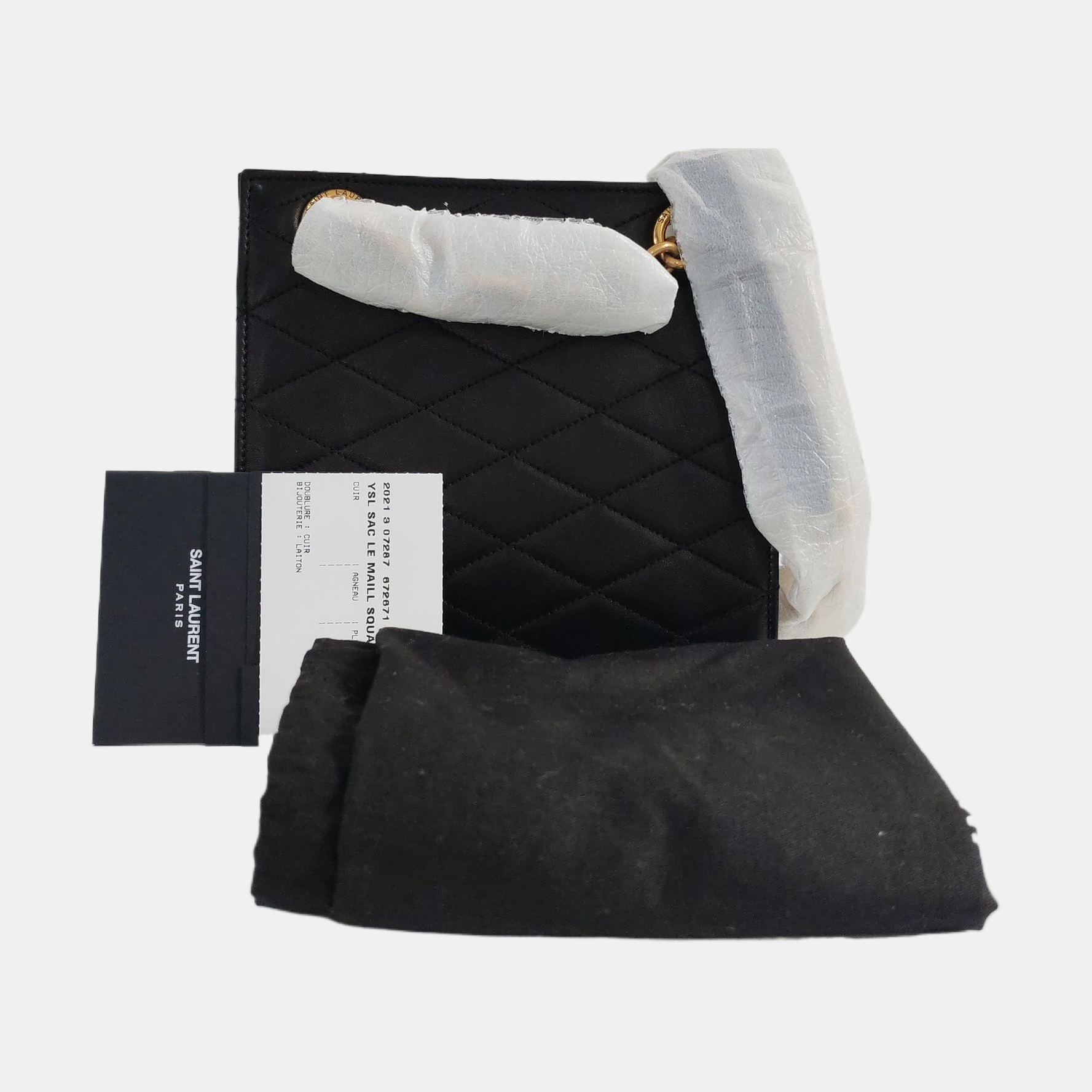 LE MAILLON Quilted Lambskin Black