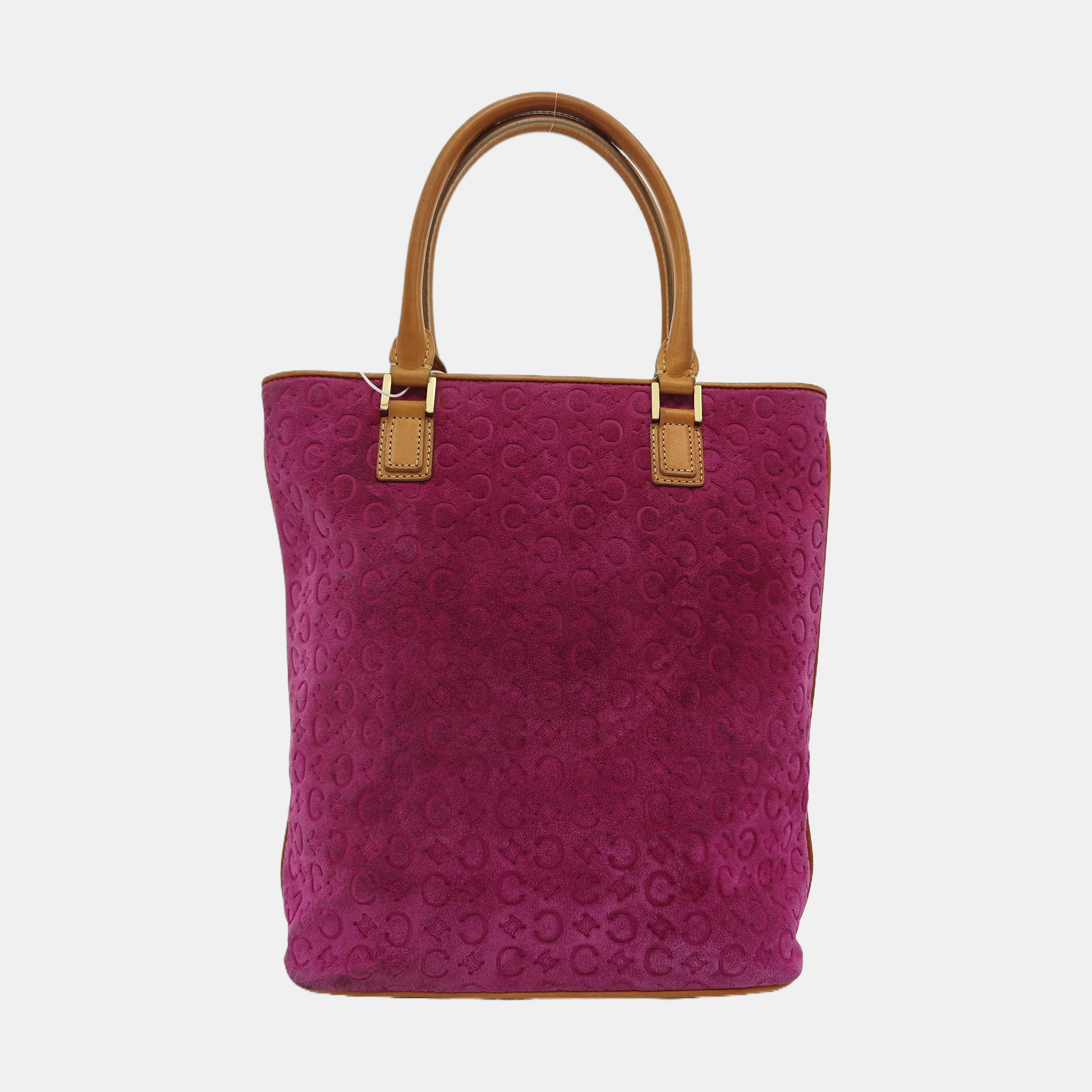 Suede Top Handle Bag Pink