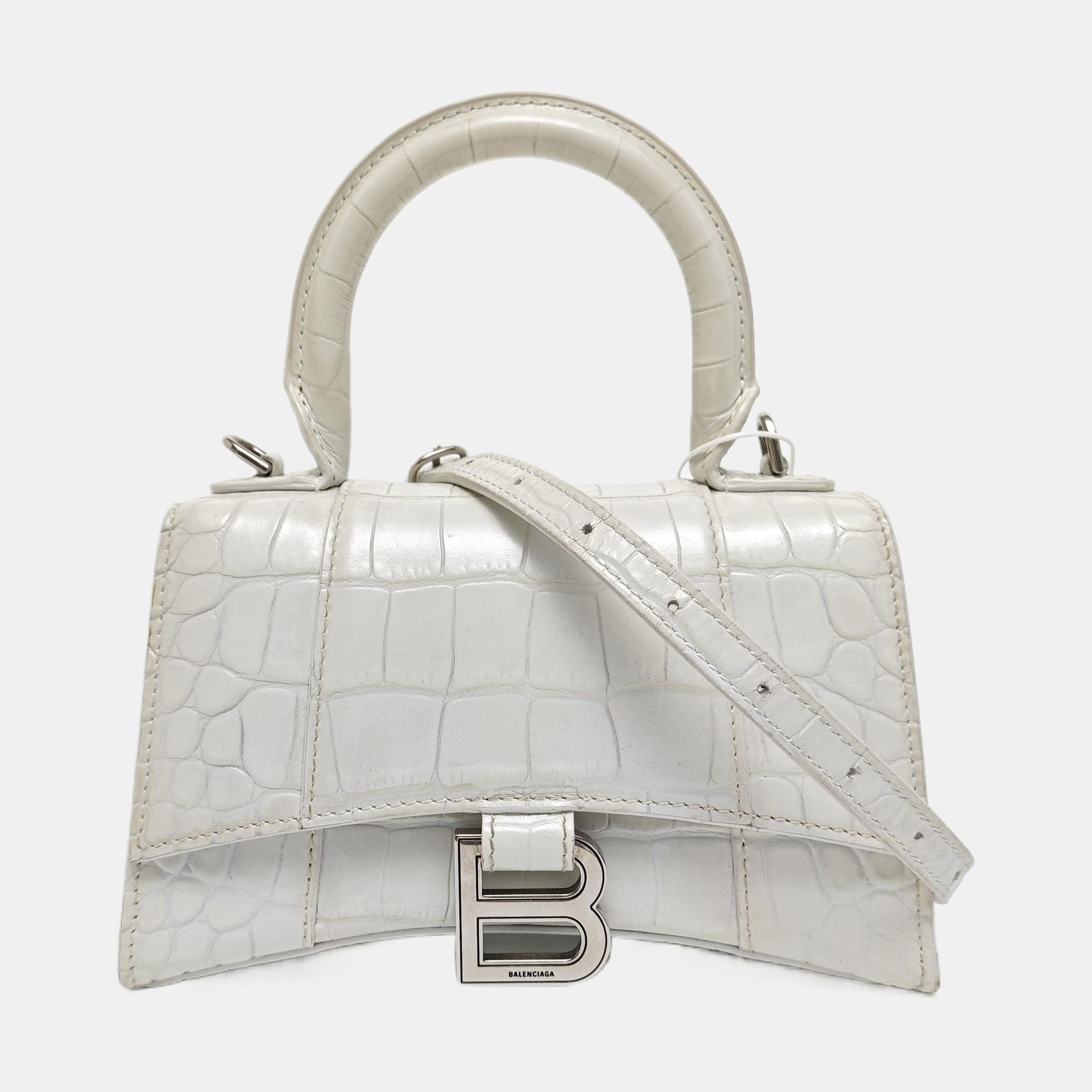 Hourglass XS Calfskin White