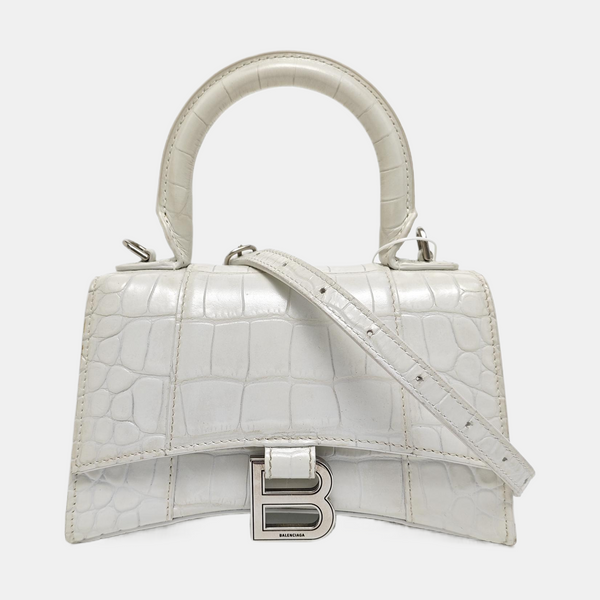 Hourglass XS Calfskin White