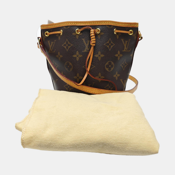 NÉONOÉ Nano Monogram Coated Canvas Brown