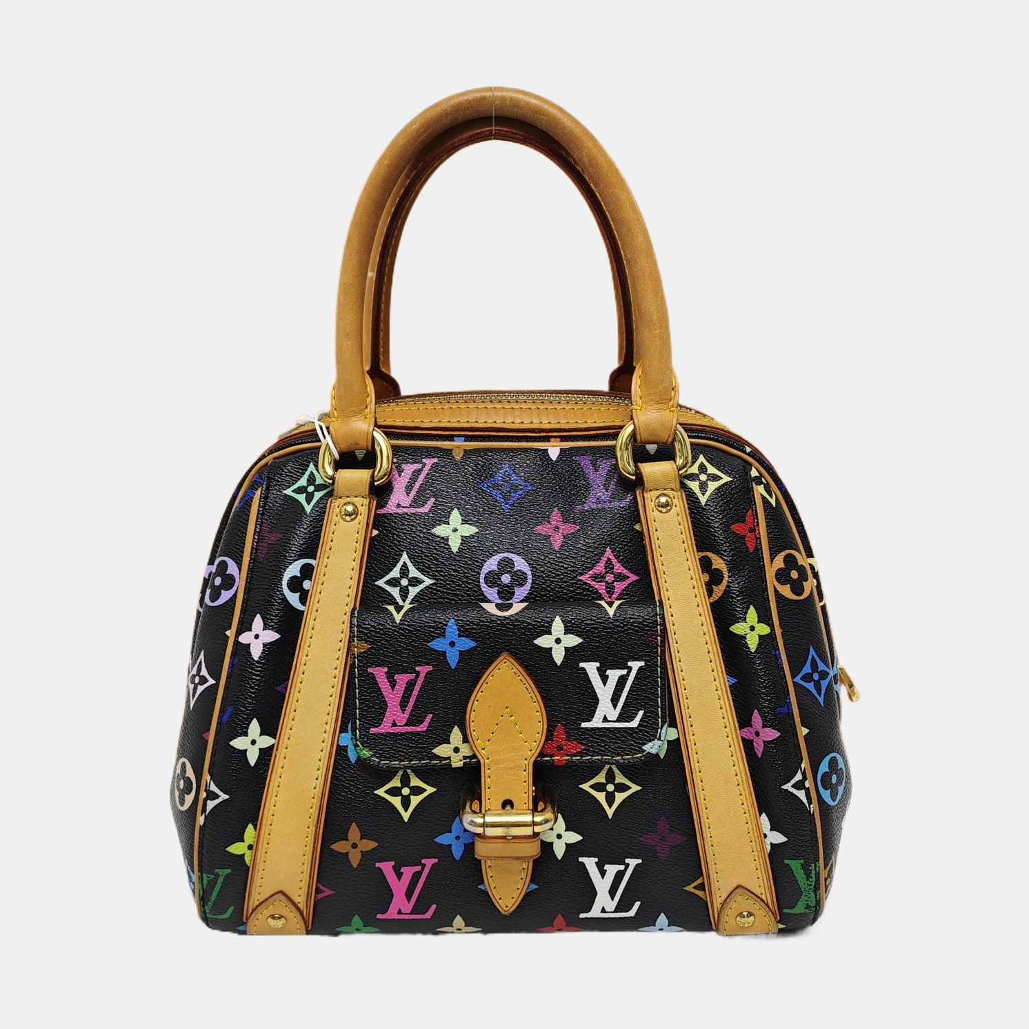 LV × TM PRISCILLA Monogram Coated Canvas Black