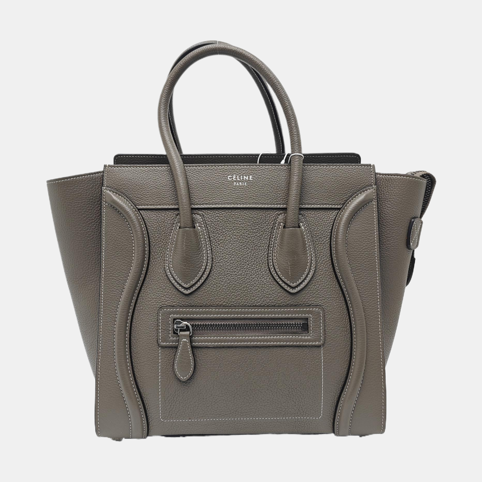 LUGGAGE Quilted Calfskin Gray