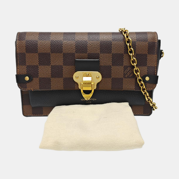 VAVIN Damier Ebene Coated Canvas Brown