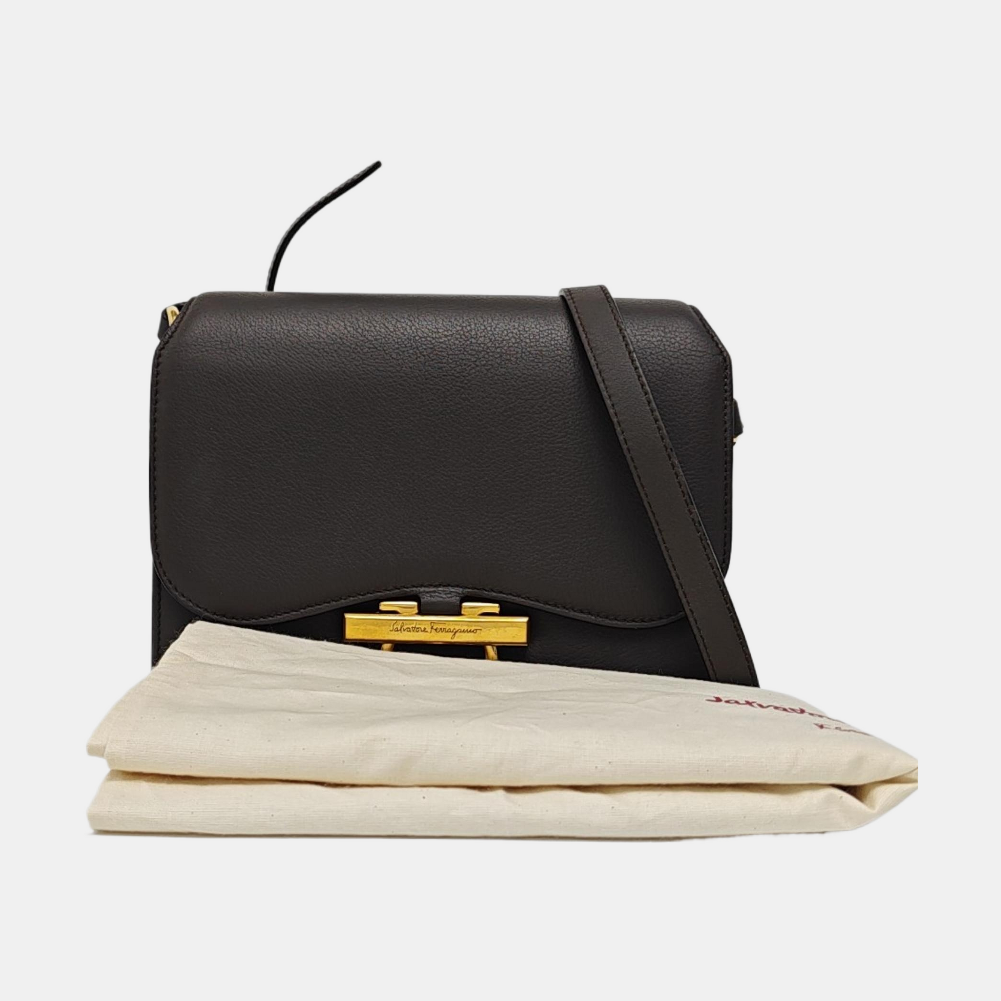 Gancini Calfskin Gray