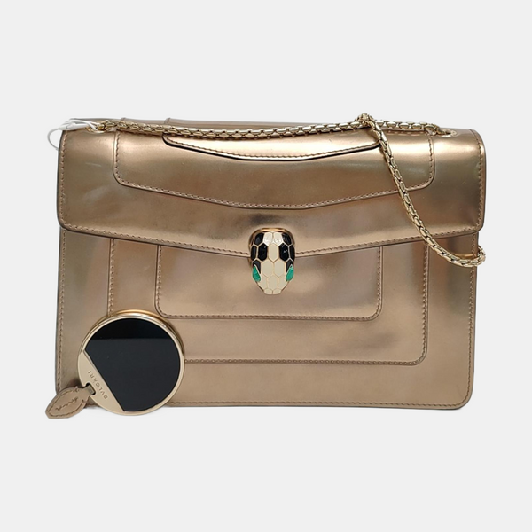SERPENTI FOREVER Medium Calfskin Beige